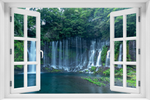 Fototapeta Naklejka Na Ścianę Okno 3D - [静岡県]白糸の滝