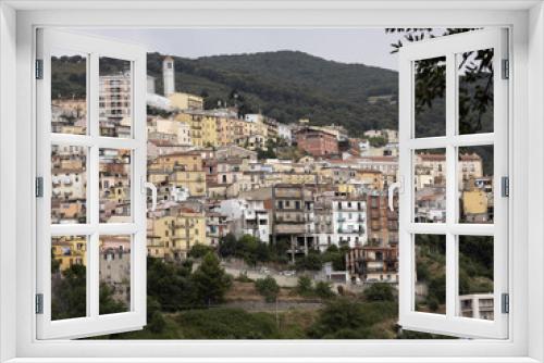 Fototapeta Naklejka Na Ścianę Okno 3D - Lanusei interesting city in mountains, Sardinia, Italy