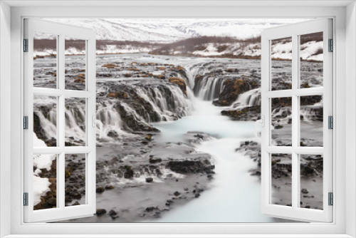 Fototapeta Naklejka Na Ścianę Okno 3D - Bruarfoss waterfall Iceland Located in the region of southern part of the Iceland country about 70 km to the east from Reykjavík