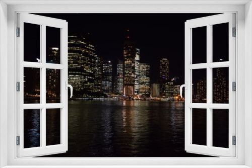 Fototapeta Naklejka Na Ścianę Okno 3D - brisbane nigth