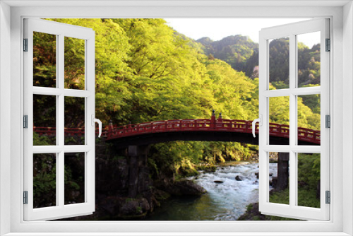 Fototapeta Naklejka Na Ścianę Okno 3D - naturaleza en bosque en Japon