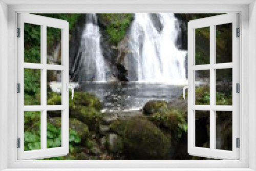 Fototapeta Naklejka Na Ścianę Okno 3D - Wandern am Triberger Wasserfall im Schwarzwald