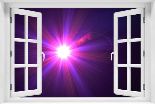 Fototapeta Naklejka Na Ścianę Okno 3D - Bright purple lense flare