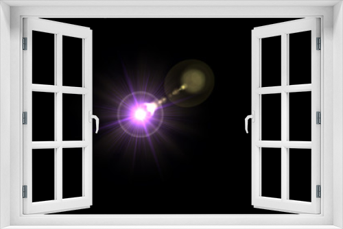Fototapeta Naklejka Na Ścianę Okno 3D - Bright purple lense flare