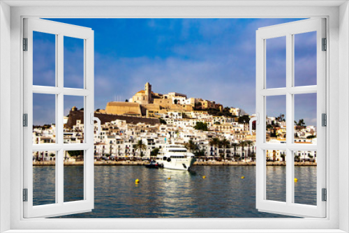 Fototapeta Naklejka Na Ścianę Okno 3D - City of Ibiza-Capital Ibiza