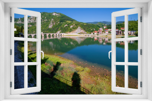 Fototapeta Naklejka Na Ścianę Okno 3D - The Old Bridge over the River Drina in Visegrad (Bosnia and Herzegovina)