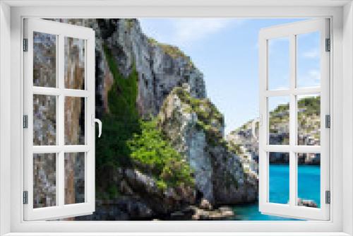 Fototapeta Naklejka Na Ścianę Okno 3D - The beautiful Cales Coves on the island of Menorca