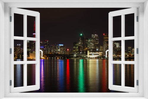 Fototapeta Naklejka Na Ścianę Okno 3D - Toronto night skyline