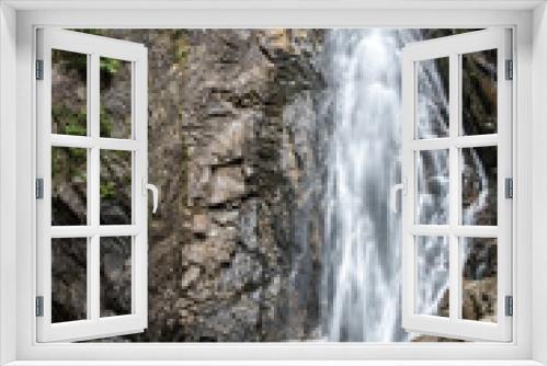 Fototapeta Naklejka Na Ścianę Okno 3D - waterfall in forest in northwest Scotland