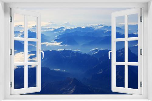 Fototapeta Naklejka Na Ścianę Okno 3D - View of the Dolomites from the plane