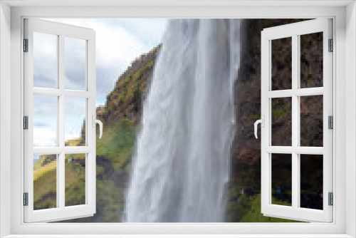 Fototapeta Naklejka Na Ścianę Okno 3D - Skógafoss waterfall Iceland