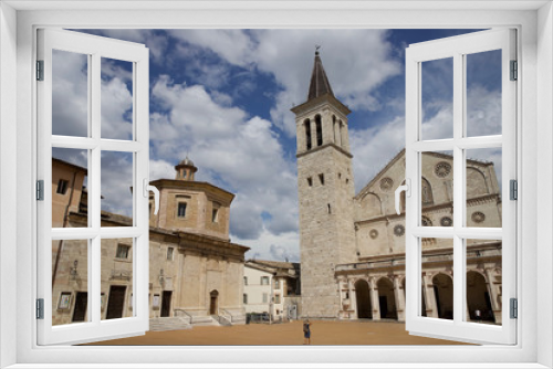 Fototapeta Naklejka Na Ścianę Okno 3D - DUOMO SPOLETO (09-2019)