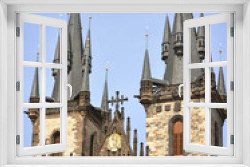Fototapeta Naklejka Na Ścianę Okno 3D - Old cathedral in Prague