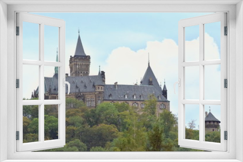 Fototapeta Naklejka Na Ścianę Okno 3D - Beautiful castle in Wernigerode, Germany