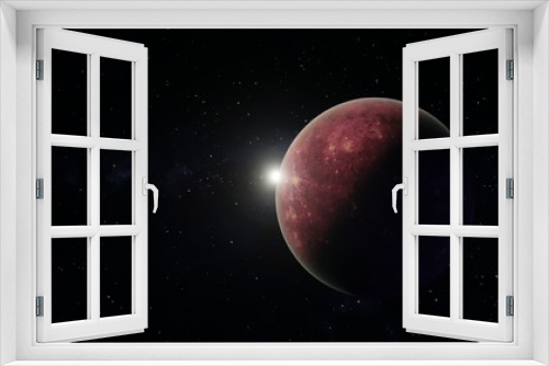 Fototapeta Naklejka Na Ścianę Okno 3D - Planet in space