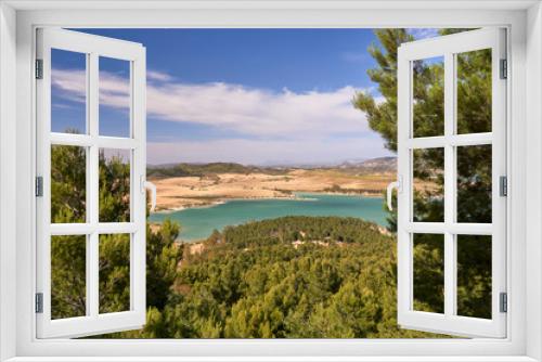 Fototapeta Naklejka Na Ścianę Okno 3D - Guadalhorce reservoir. Province of Malaga, Spain.