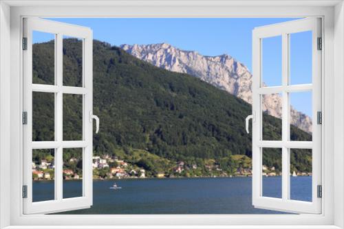 Fototapeta Naklejka Na Ścianę Okno 3D - Austria - Traunsee lake