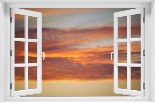 Fototapeta Naklejka Na Ścianę Okno 3D - sunset in the sky