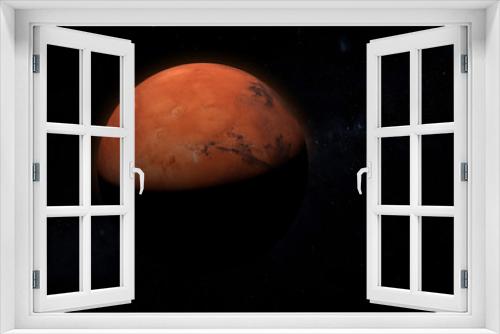Fototapeta Naklejka Na Ścianę Okno 3D - Colorful picture represents Mars - 3D illustration.