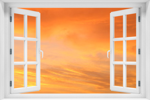 Fototapeta Naklejka Na Ścianę Okno 3D - orange sky