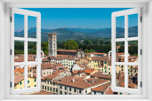 Paysage d'une ville italienne traditionnelle