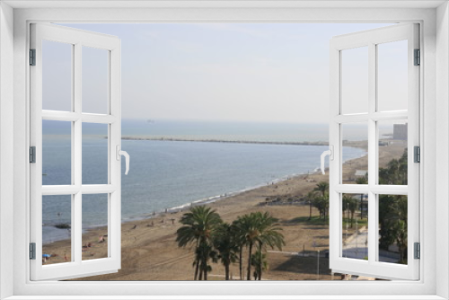 Fototapeta Naklejka Na Ścianę Okno 3D -  If you are in the capital of the Costa del Sol, you want to bathe in this is yours