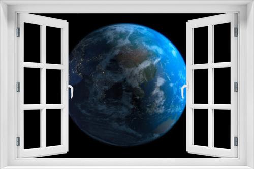 Fototapeta Naklejka Na Ścianę Okno 3D - earth in deep space - High Resolution