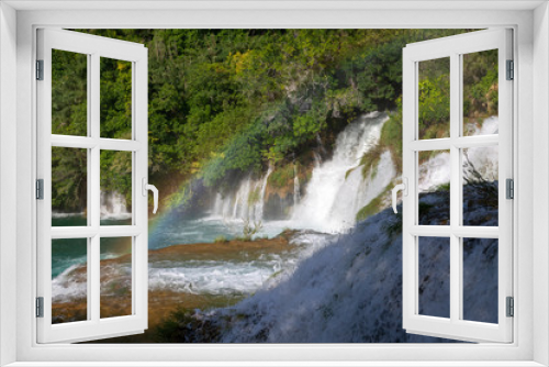 Fototapeta Naklejka Na Ścianę Okno 3D - Skradinski buk waterfall in Krka National Park, Croatia