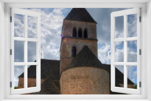 Fototapeta Naklejka Na Ścianę Okno 3D - Église Saint-Léonce à Saint-Léon-sur-Vézère, France