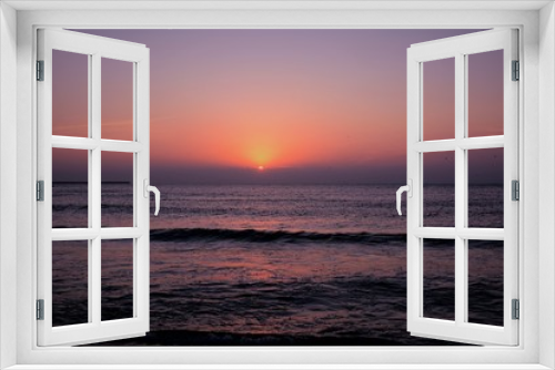Fototapeta Naklejka Na Ścianę Okno 3D - a beautiful sunrise at the black sea shore