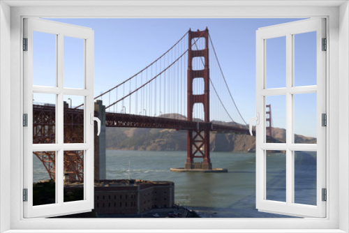 Fototapeta Naklejka Na Ścianę Okno 3D - Golden gate door the door to San Francisco