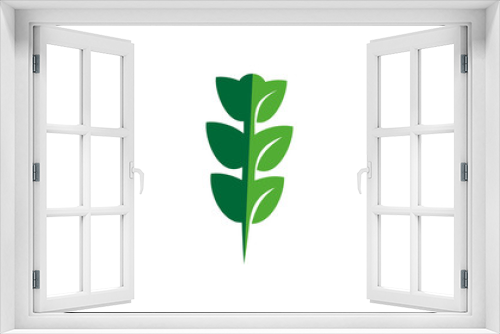 Fototapeta Naklejka Na Ścianę Okno 3D - flower leaf logo