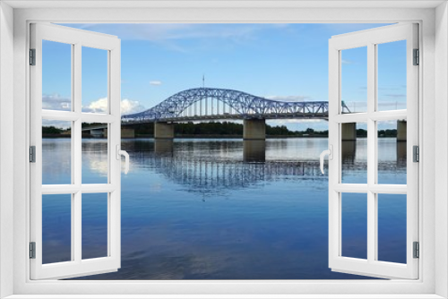 Fototapeta Naklejka Na Ścianę Okno 3D - Bridge over Columbia river in Tri-Cities Washington