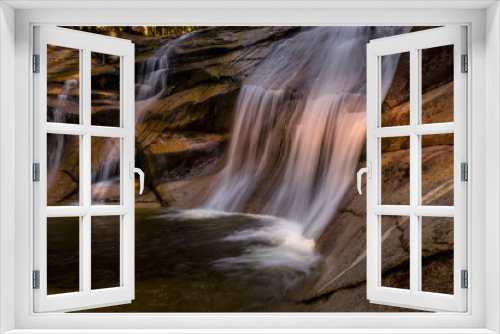 Fototapeta Naklejka Na Ścianę Okno 3D - Mumlava waterfalls