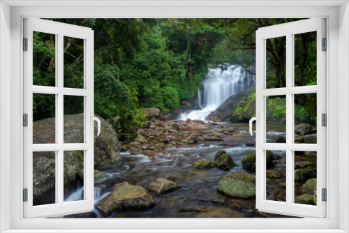 Fototapeta Naklejka Na Ścianę Okno 3D - Lakkom waterfall, Idukki district of Kerala, India