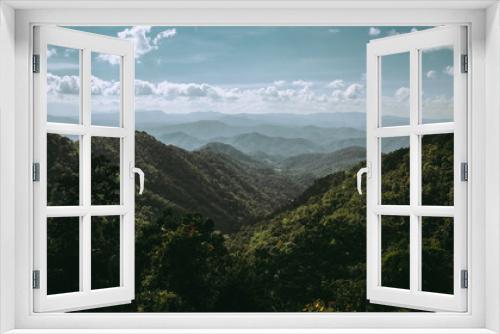 Fototapeta Naklejka Na Ścianę Okno 3D - Green Mountain