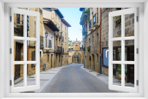 Fototapeta Naklejka Na Ścianę Okno 3D - strert of labastida town, Spain