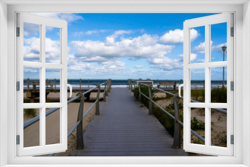 Fototapeta Naklejka Na Ścianę Okno 3D - Spring Lake Boardwalk