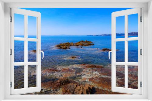 Fototapeta Naklejka Na Ścianę Okno 3D - Corsica view of mediterranean sea.