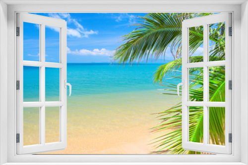 Fototapeta Naklejka Na Ścianę Okno 3D - beautiful tropical beach and sea