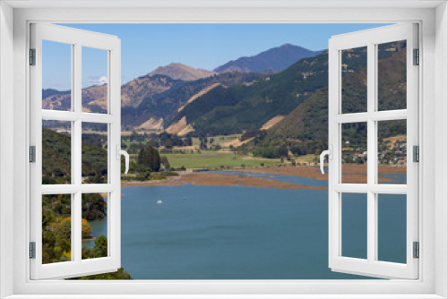 Fototapeta Naklejka Na Ścianę Okno 3D - seascape view in Marlborough region of New Zealand