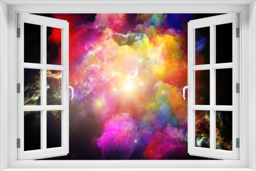 Fototapeta Naklejka Na Ścianę Okno 3D - Acceleration of Color Space