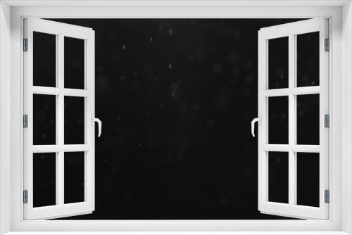 Fototapeta Naklejka Na Ścianę Okno 3D - fine dust particles falling on black background
