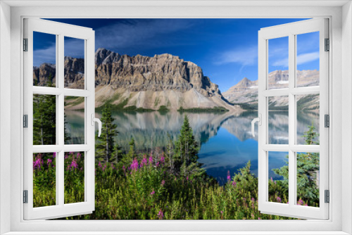Fototapeta Naklejka Na Ścianę Okno 3D - Bow lake, Banff National Park, Alberta, Canada