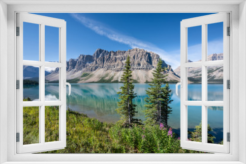 Fototapeta Naklejka Na Ścianę Okno 3D - Bow lake, Banff National Park, Alberta, Canada