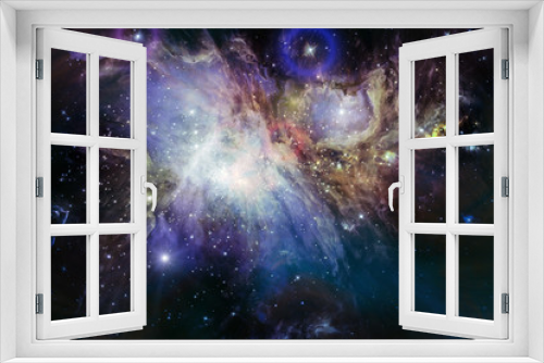 Fototapeta Naklejka Na Ścianę Okno 3D - Nebula after supernova explosion. Outer space background