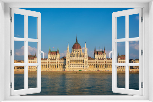 Budapest parliament and Danube river, Hungary
