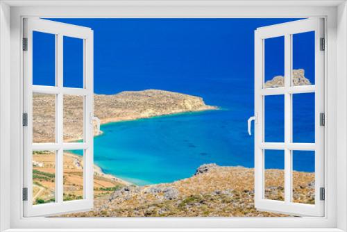 Fototapeta Naklejka Na Ścianę Okno 3D - View of Xerokabos beach in Crete island Greece