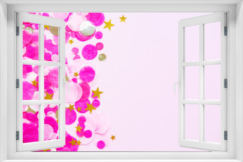 Fototapeta Naklejka Na Ścianę Okno 3D - Pink pastel festive background