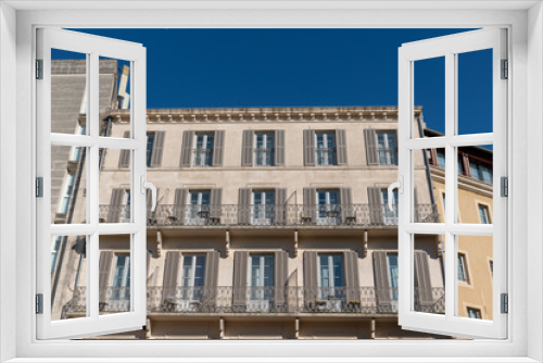 Fototapeta Naklejka Na Ścianę Okno 3D - large ancient building facade typical of Avignon city center